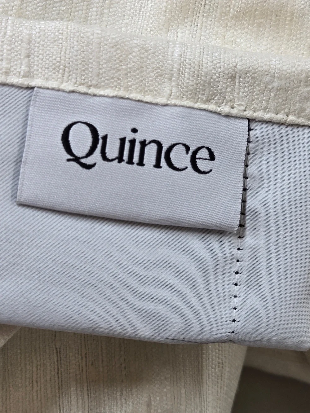 NWT QUINCE Set Of 2 48x84 Raw Silk True Blackout Curtain Ivory 9077